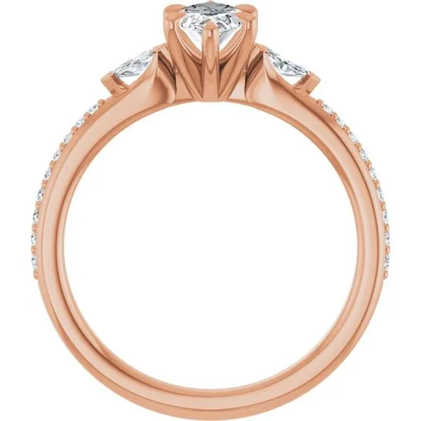 Claw-Prong Three-Stone Engagement Ring Image 2 Mark Jewellers La Crosse, WI