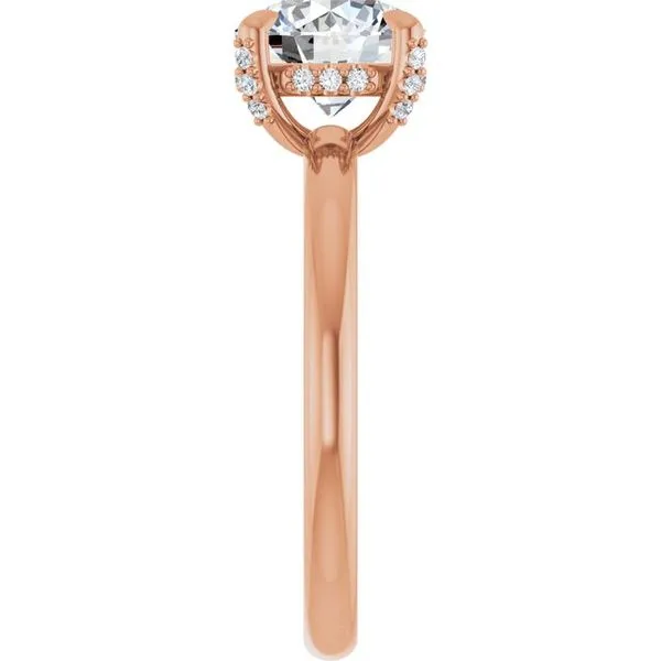 Claw-Prong Hidden Halo-Style Engagement Ring Image 4 J. Thomas Jewelers Rochester Hills, MI