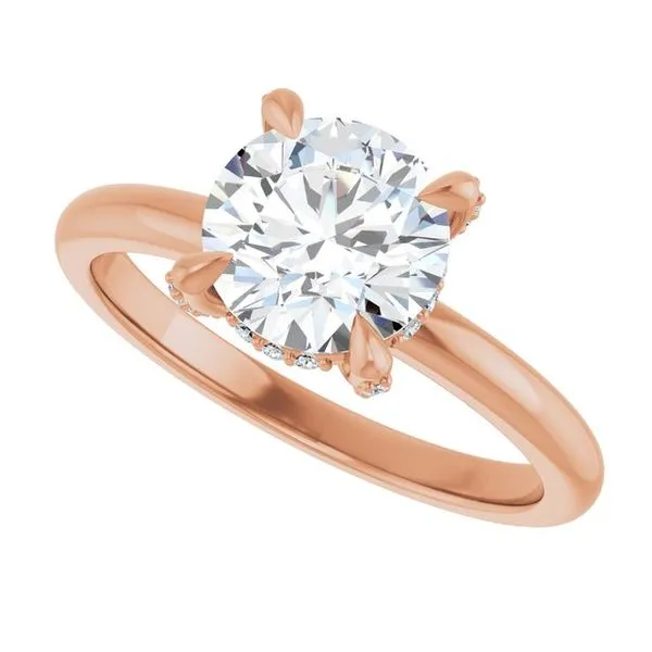 Claw-Prong Hidden Halo-Style Engagement Ring Image 5 Paul James Jewelers Angels Camp, CA