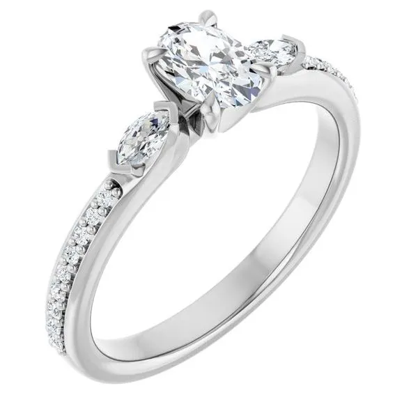 Claw-Prong Three-Stone Engagement Ring Shipley's Fine Jewelry Hampstead, MD
