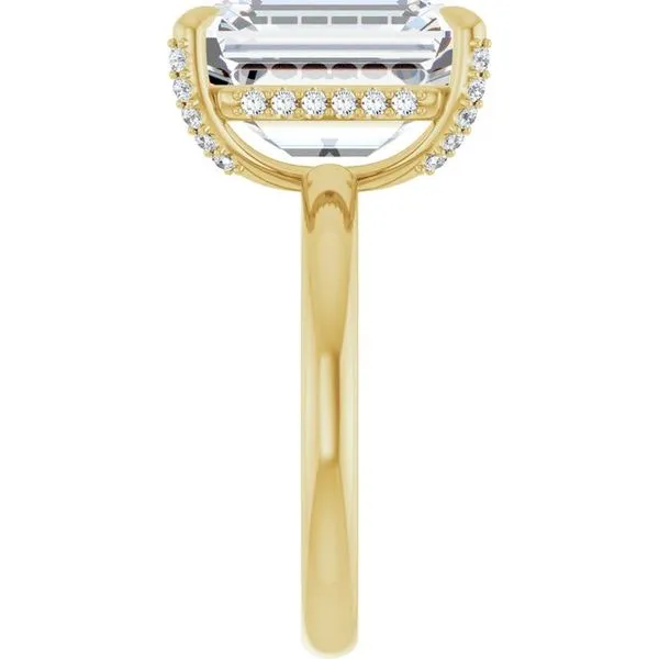 Claw-Prong Hidden Halo-Style Engagement Ring Image 4 J. Thomas Jewelers Rochester Hills, MI