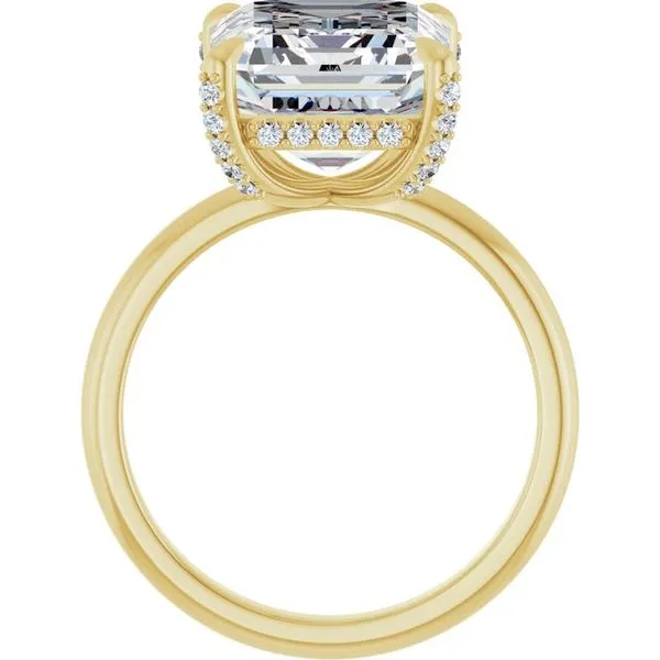 Claw-Prong Hidden Halo-Style Engagement Ring Image 2 Mark Jewellers La Crosse, WI