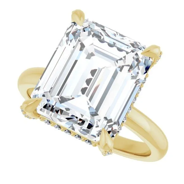 Claw-Prong Hidden Halo-Style Engagement Ring Image 5 Mark Jewellers La Crosse, WI