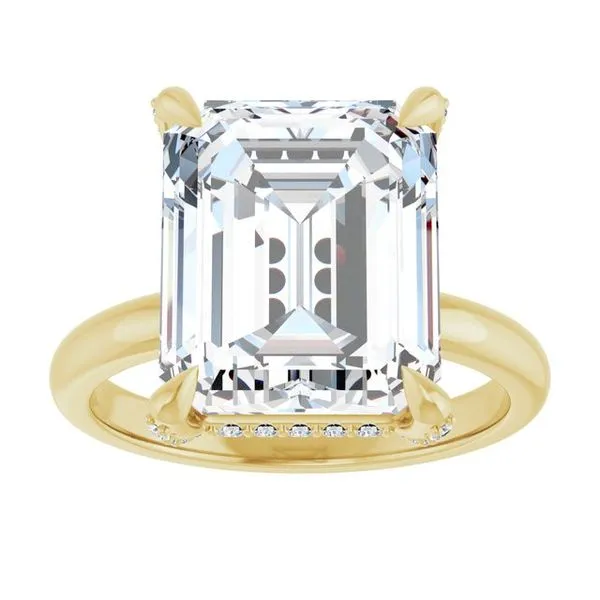 Claw-Prong Hidden Halo-Style Engagement Ring Image 3 J. Thomas Jewelers Rochester Hills, MI