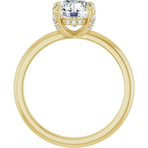 Claw-Prong Hidden Halo-Style Engagement Ring Image 2 Mark Jewellers La Crosse, WI
