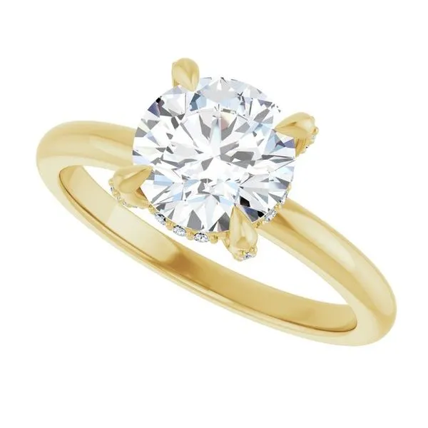 Claw-Prong Hidden Halo-Style Engagement Ring Image 5 Futer Bros Jewelers York, PA