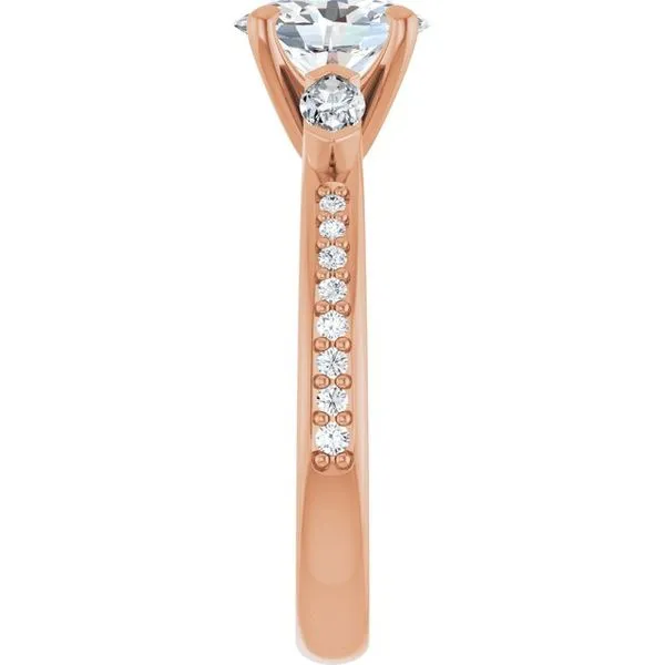 Claw-Prong Three-Stone Engagement Ring Image 4 Austin's Fine Diamonds & Jewelry Lyndhurst, NJ