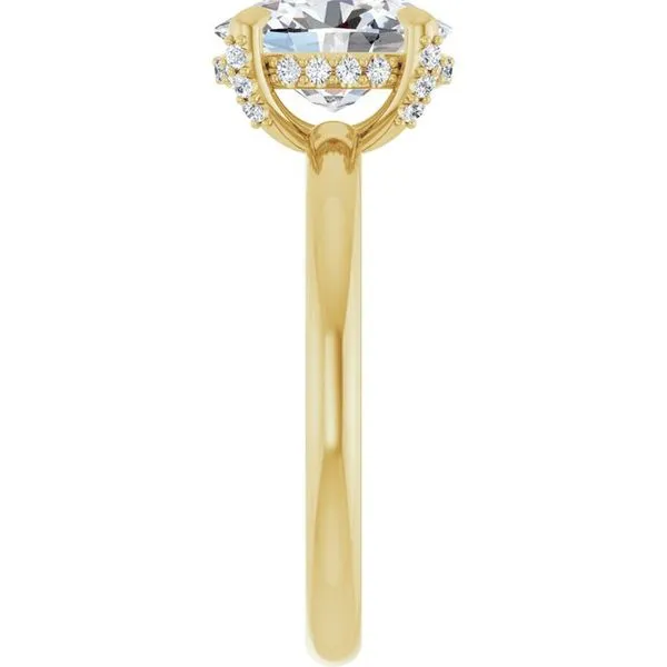 Claw-Prong Hidden Halo-Style Engagement Ring Image 4 Raleigh Diamond Fine Jewelry Raleigh, NC