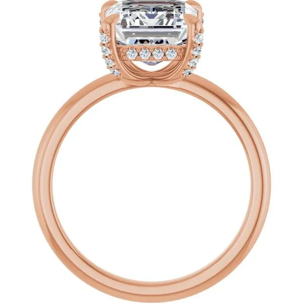 Claw-Prong Hidden Halo-Style Engagement Ring Image 2 Austin's Fine Diamonds & Jewelry Lyndhurst, NJ