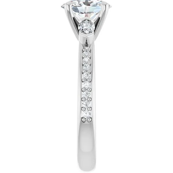 Claw-Prong Three-Stone Engagement Ring Image 4 Mark Jewellers La Crosse, WI