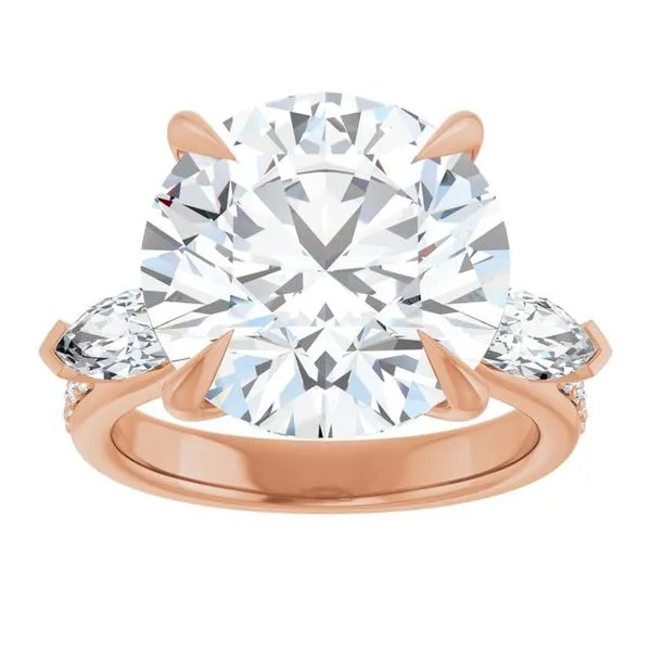 Claw-Prong Three-Stone Engagement Ring Image 3 Shipley's Fine Jewelry Hampstead, MD