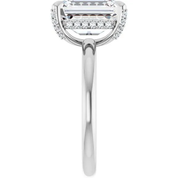 Claw-Prong Hidden Halo-Style Engagement Ring Image 4 J. Thomas Jewelers Rochester Hills, MI
