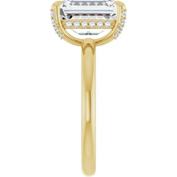 Claw-Prong Hidden Halo-Style Engagement Ring Image 4 JF Jones Jewelers Rochester, NY