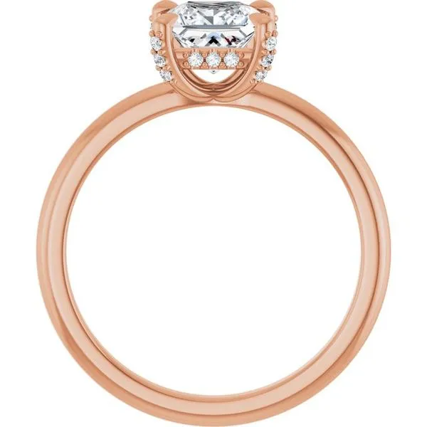 Claw-Prong Hidden Halo-Style Engagement Ring Image 2 Arezzo Jewelers Elmwood Park, IL