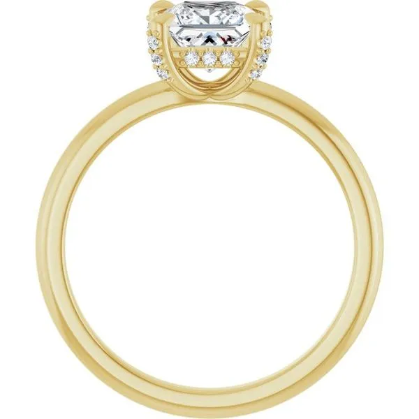 Claw-Prong Hidden Halo-Style Engagement Ring Image 2 Futer Bros Jewelers York, PA
