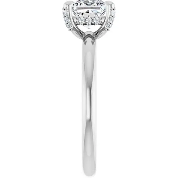 Claw-Prong Hidden Halo-Style Engagement Ring Image 4 Raleigh Diamond Fine Jewelry Raleigh, NC