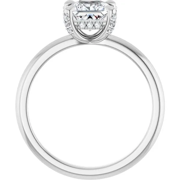 Claw-Prong Hidden Halo-Style Engagement Ring Image 2 Paul James Jewelers Angels Camp, CA