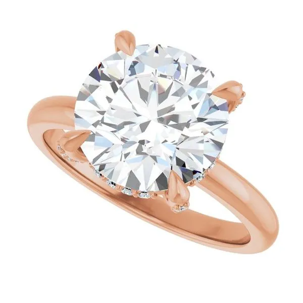 Claw-Prong Hidden Halo-Style Engagement Ring Image 5 Futer Bros Jewelers York, PA