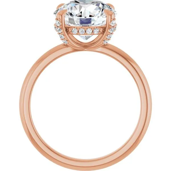 Claw-Prong Hidden Halo-Style Engagement Ring Image 2 Jimmy Smith Jewelers Decatur, AL