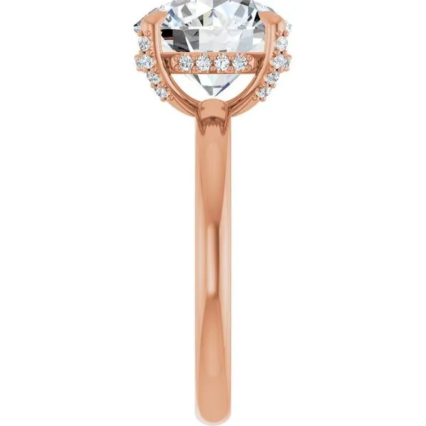 Claw-Prong Hidden Halo-Style Engagement Ring Image 4 Mark Jewellers La Crosse, WI