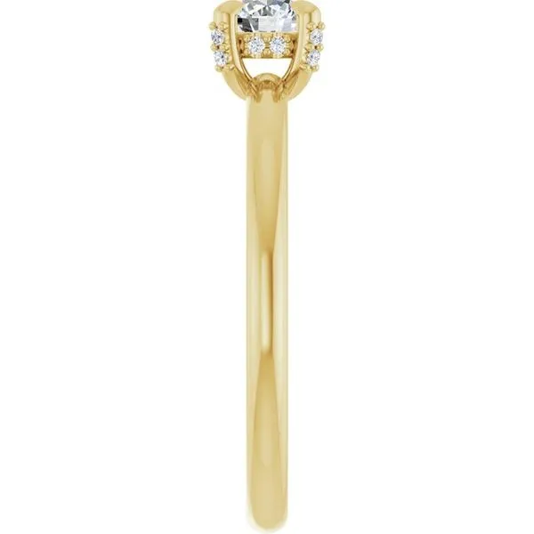 Claw-Prong Hidden Halo-Style Engagement Ring Image 4 Austin's Fine Diamonds & Jewelry Lyndhurst, NJ
