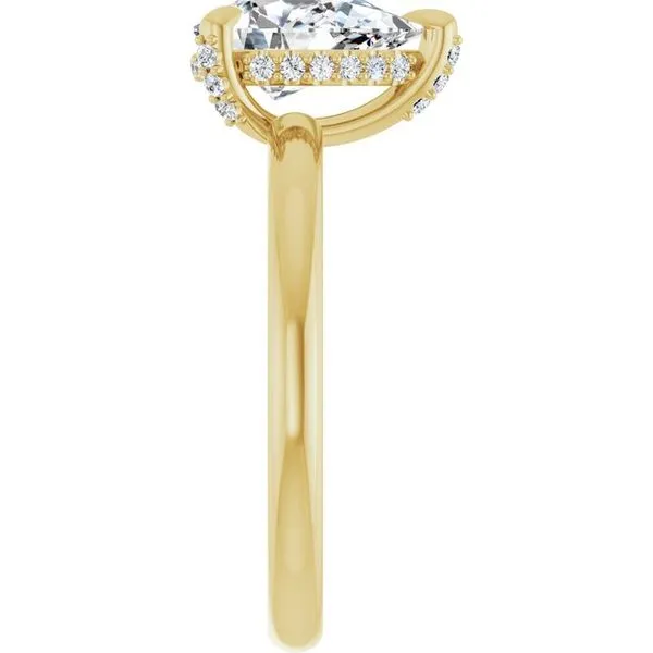 Claw-Prong Hidden Halo-Style Engagement Ring Image 4 Raleigh Diamond Fine Jewelry Raleigh, NC