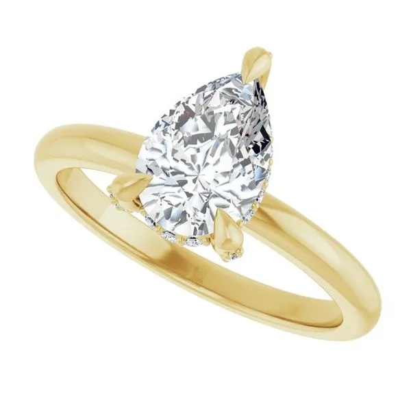 Claw-Prong Hidden Halo-Style Engagement Ring Image 5 Jimmy Smith Jewelers Decatur, AL