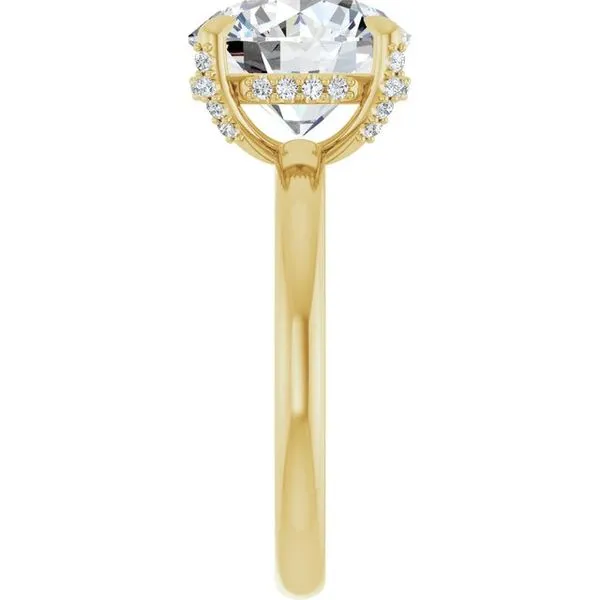 Claw-Prong Hidden Halo-Style Engagement Ring Image 4 J. Thomas Jewelers Rochester Hills, MI