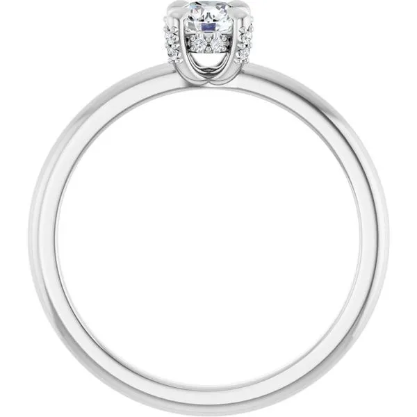 Claw-Prong Hidden Halo-Style Engagement Ring Image 2 Paul James Jewelers Angels Camp, CA