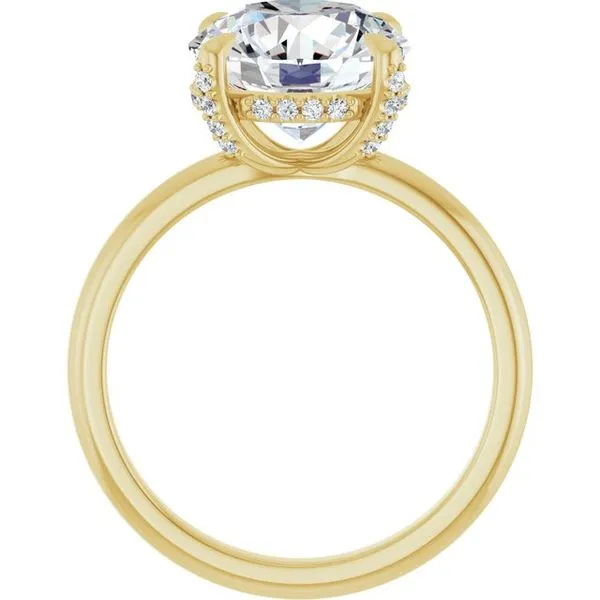 Claw-Prong Hidden Halo-Style Engagement Ring Image 2 Futer Bros Jewelers York, PA