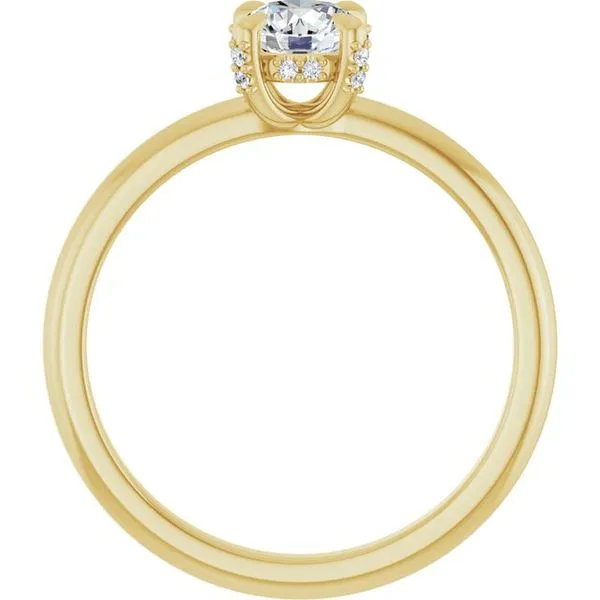 Claw-Prong Hidden Halo-Style Engagement Ring Image 2 The Jewelry Source El Segundo, CA