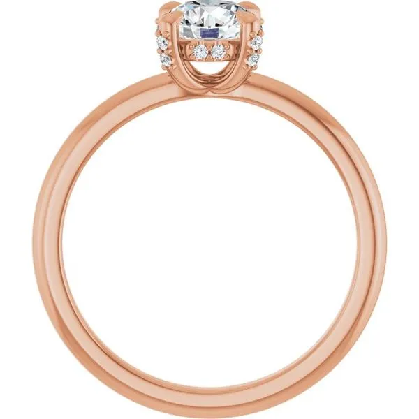 Claw-Prong Hidden Halo-Style Engagement Ring Image 2 Michael Szwed Jewelers Longmeadow, MA