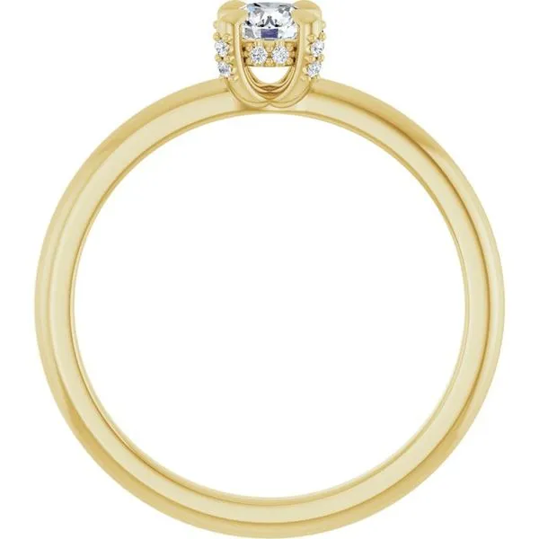 Claw-Prong Hidden Halo-Style Engagement Ring Image 2 Futer Bros Jewelers York, PA