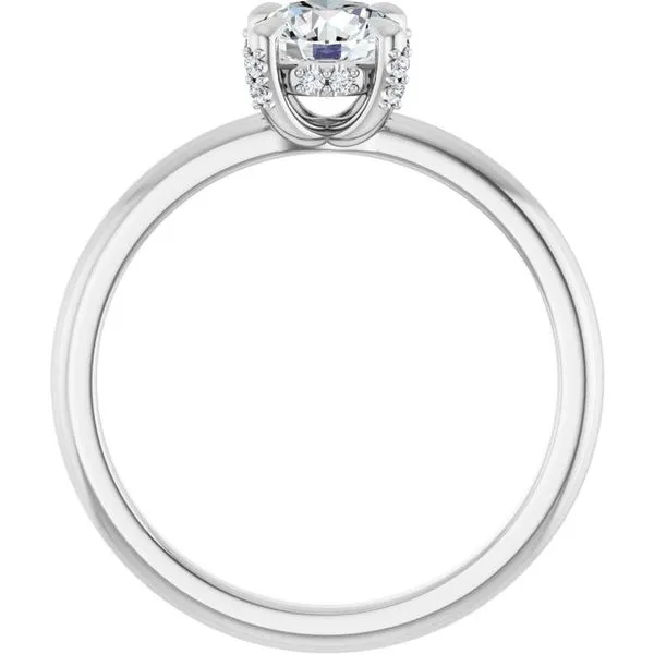 Claw-Prong Hidden Halo-Style Engagement Ring Image 2 J. Thomas Jewelers Rochester Hills, MI