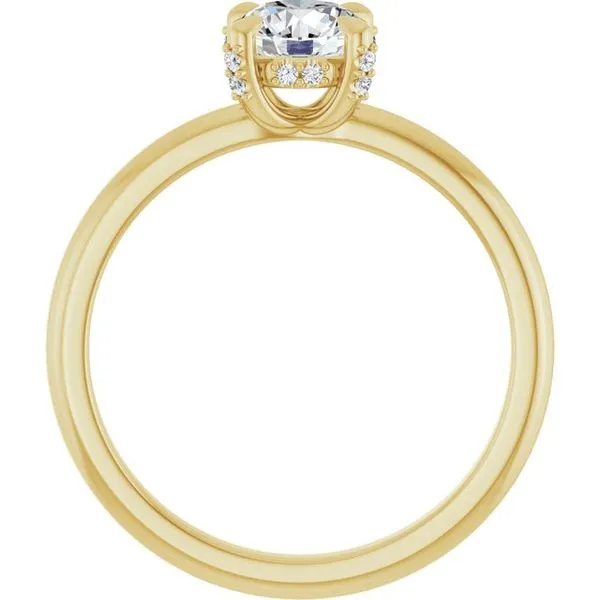 Claw-Prong Hidden Halo-Style Engagement Ring Image 2 J. Thomas Jewelers Rochester Hills, MI