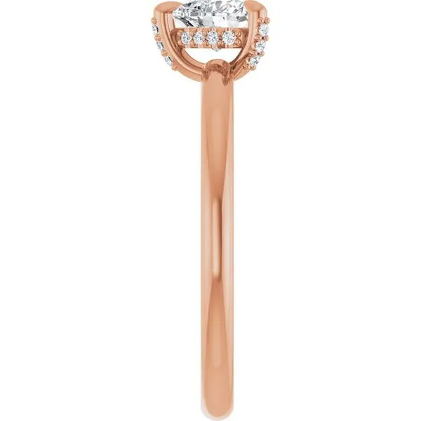 Claw-Prong Hidden Halo-Style Engagement Ring Image 4 Natale Jewelers Sewell, NJ