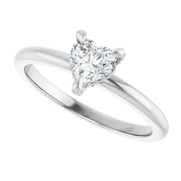 Claw-Prong Hidden Halo-Style Engagement Ring Image 5 Raleigh Diamond Fine Jewelry Raleigh, NC