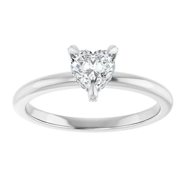 Claw-Prong Hidden Halo-Style Engagement Ring Image 3 Jimmy Smith Jewelers Decatur, AL