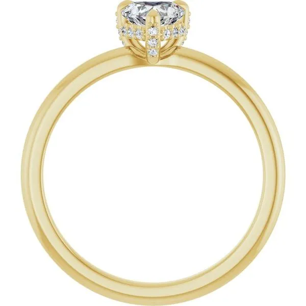 Claw-Prong Hidden Halo-Style Engagement Ring Image 2 Natale Jewelers Sewell, NJ