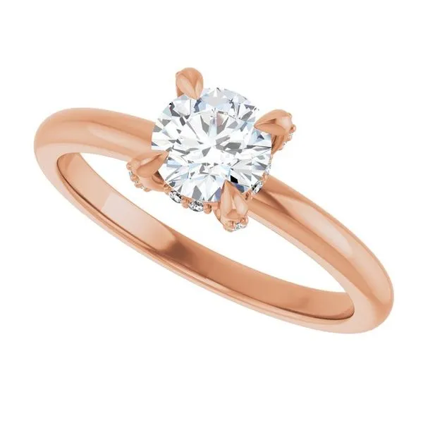 Claw-Prong Hidden Halo-Style Engagement Ring Image 5 J. Thomas Jewelers Rochester Hills, MI