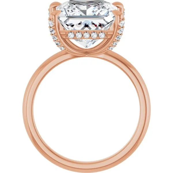 Claw-Prong Hidden Halo-Style Engagement Ring Image 2 J. Thomas Jewelers Rochester Hills, MI