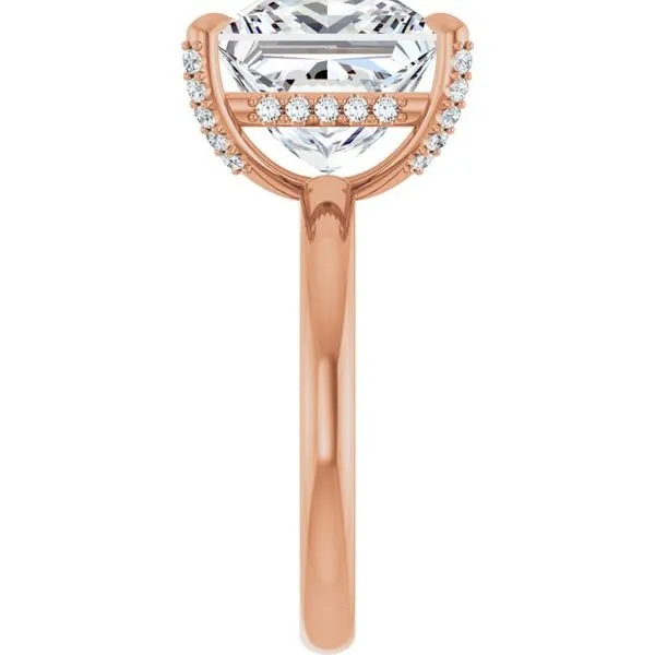 Claw-Prong Hidden Halo-Style Engagement Ring Image 4 JF Jones Jewelers Rochester, NY