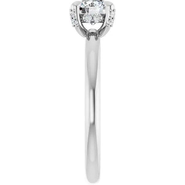 Claw-Prong Hidden Halo-Style Engagement Ring Image 4 Mark Jewellers La Crosse, WI