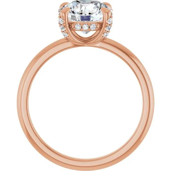 Claw-Prong Hidden Halo-Style Engagement Ring Image 2 Austin's Fine Diamonds & Jewelry Lyndhurst, NJ