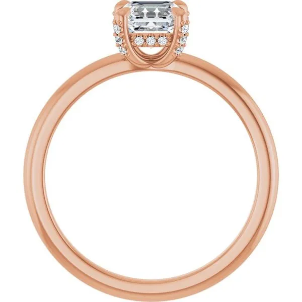 Claw-Prong Hidden Halo-Style Engagement Ring Image 2 Arezzo Jewelers Elmwood Park, IL