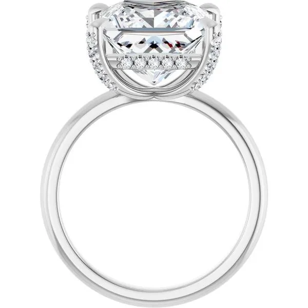 Claw-Prong Hidden Halo-Style Engagement Ring Image 2 Raleigh Diamond Fine Jewelry Raleigh, NC