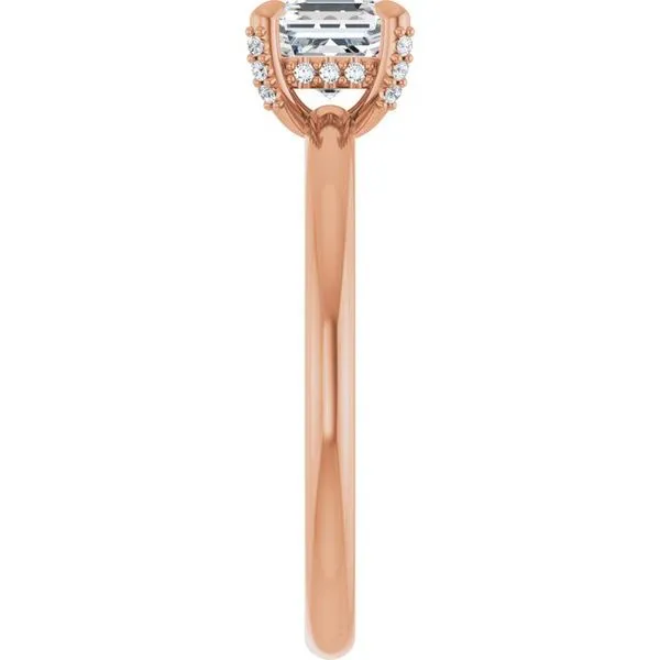 Claw-Prong Hidden Halo-Style Engagement Ring Image 4 Raleigh Diamond Fine Jewelry Raleigh, NC