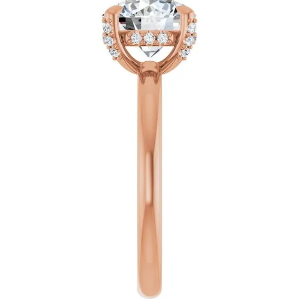 Claw-Prong Hidden Halo-Style Engagement Ring Image 4 Austin's Fine Diamonds & Jewelry Lyndhurst, NJ