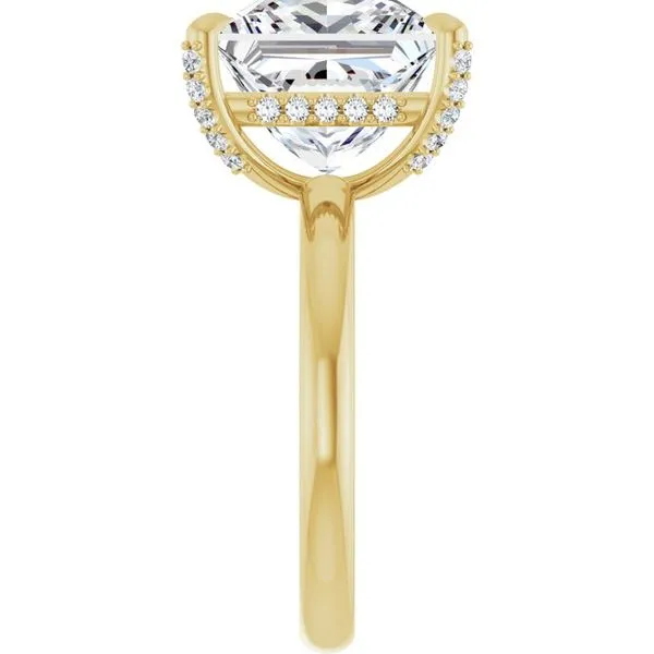 Claw-Prong Hidden Halo-Style Engagement Ring Image 4 J. Thomas Jewelers Rochester Hills, MI