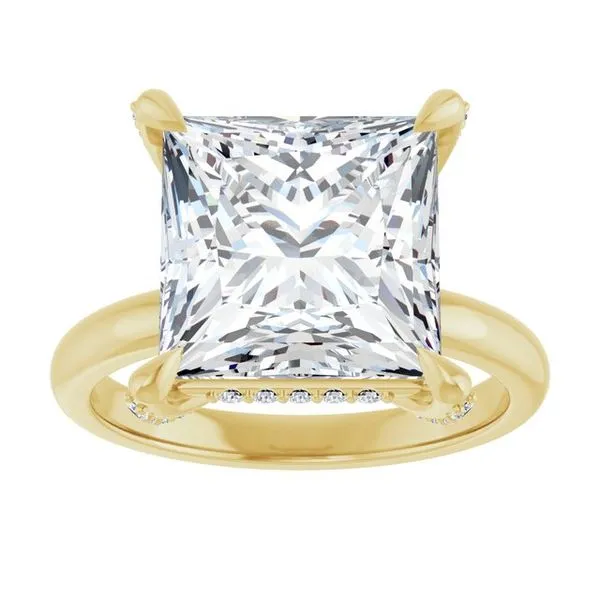 Claw-Prong Hidden Halo-Style Engagement Ring Image 3 Clater Jewelers Louisville, KY